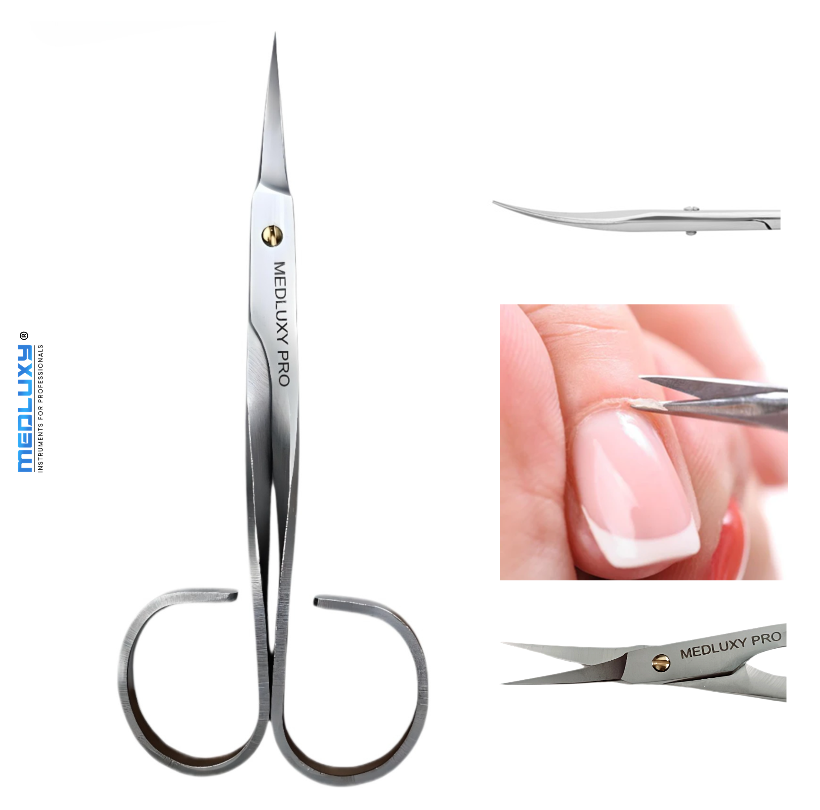 Medluxy - Nagelriemschaar - Gebogen - PM0647